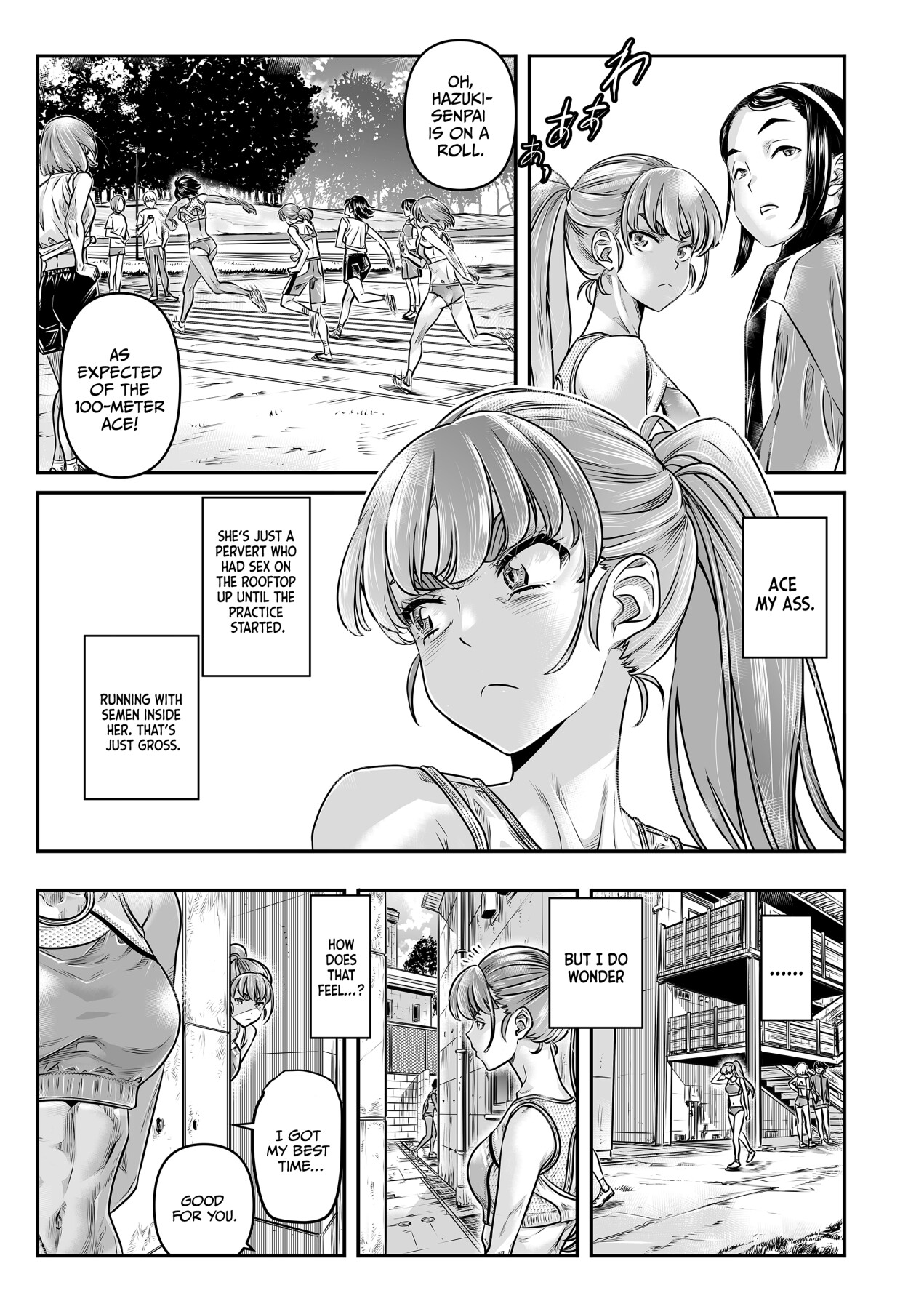 Hentai Manga Comic-The Dominant Track And Field Girl Can't Be Satisfied By A Nobody's Dick-Read-14